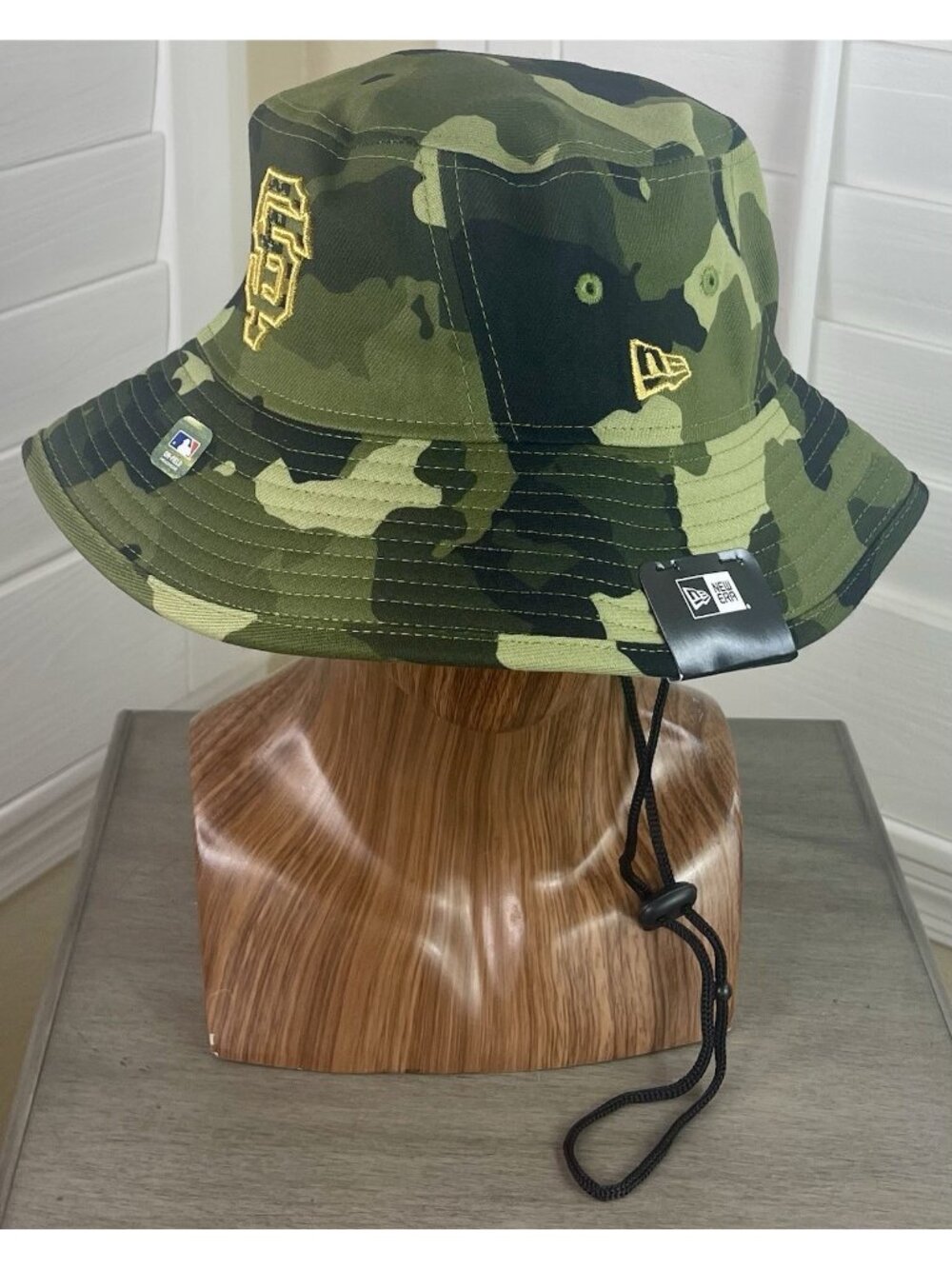 New Era MLB San Francisco Giants 2022 Armed Forces Day Camo Bucket Hat - OSFM